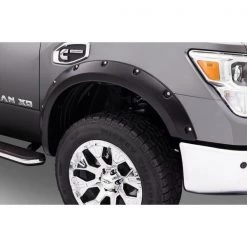 Bushwacker 04-15 TITAN WITH BEDSIDE LOCKBOX POCKET STYLE FENDER FLARES-FRONT PAIR ONLY