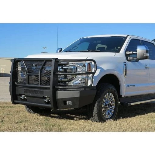 17-C F250/F350 ELEVATION FRONT REPLACEMENT BUMPER BLACK W/CAMERA CUTOU