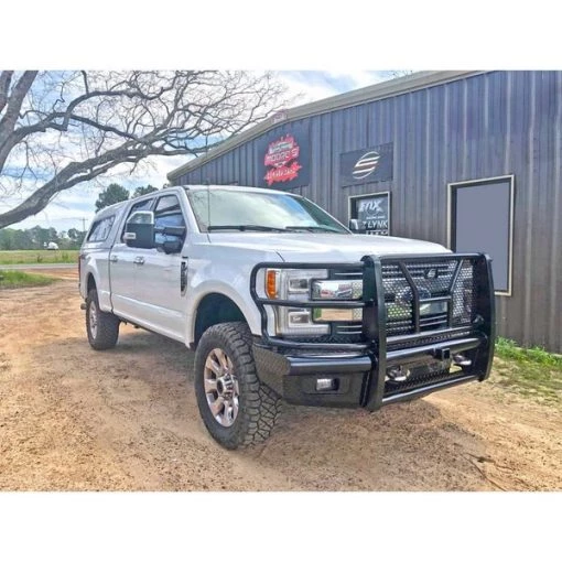 17-C F250/F350 HD REPLACEMENT BUMPER WITH RECEIVER IN TEXTURED BLACK