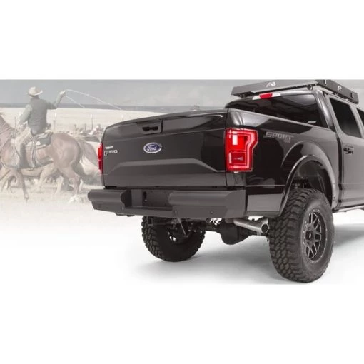 Fab Fours 09-14 F150 REAR ELITE RANCH BUMPER MATTE BLACK 1 09-14 F150 REAR ELITE RANCH BUMPER MATTE BLACK