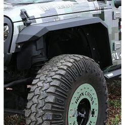 Iron Cross 07-18 JEEP WRANGLER JK FRONT STEEL POWDER COATED FLARES BLACK