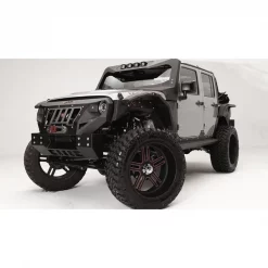 Fab Fours 07-18 WRANGLER JK FRONT BUMPER MATTE BLACK