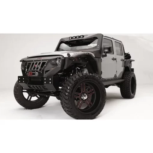 07-18 WRANGLER JK FRONT BUMPER MATTE BLACK