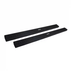 Go Rhino 99-16 F250/F350 SD CREW SIDE STEPS BLACK-HD SIDE BARS+OE XTREME BRACKETS