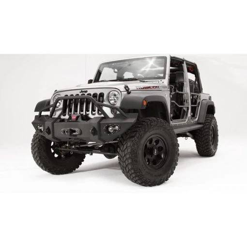 07-18 WRANGLER JK LIFESTYLE WINCH BUMPER W/ PRE-RUNNER GRILL GUARD MAT