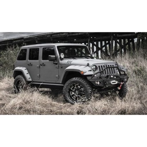 07-18 WRANGLER JK LIFESTYLE WINCH BUMPER W/ PRE-RUNNER GRILL GUARD MAT