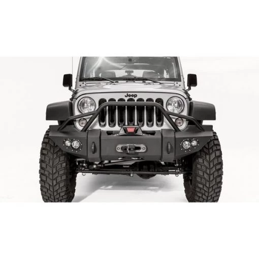 07-18 WRANGLER JK LIFESTYLE WINCH BUMPER W/ PRE-RUNNER GRILL GUARD MAT