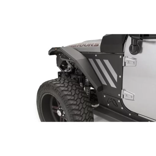 07-17 JEEP JK FRONT FENDER FLARE MATTE BLACK