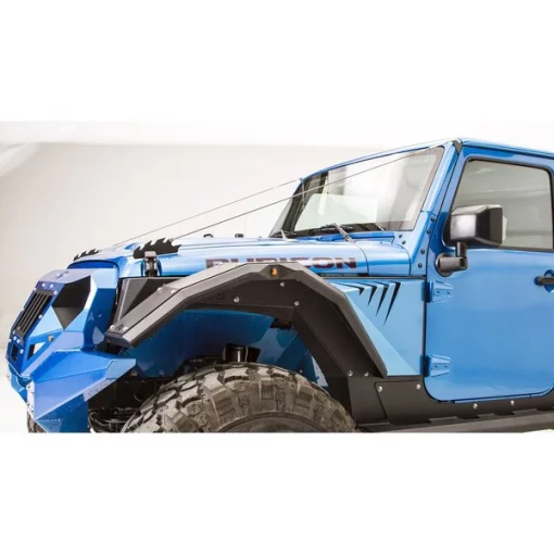 07-17 JEEP JK FRONT FENDER FLARE MATTE BLACK