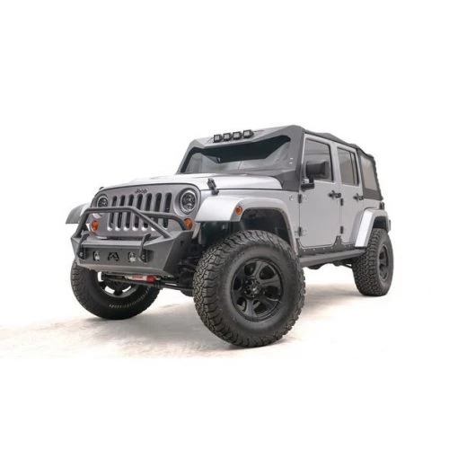 07-18 WRANGLER JK STUBBY BUMPER WITH PRE RUNNER GUARD MATTE BLACK