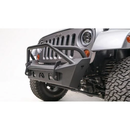 07-18 WRANGLER JK STUBBY BUMPER WITH PRE RUNNER GUARD MATTE BLACK