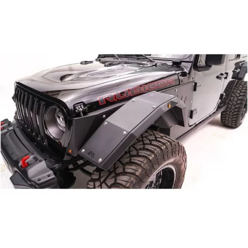 07-17 JEEP JK FRONT FENDER FLARE MATTE BLACK