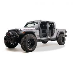 Fab Fours 18-C GLADIATOR MATTE BLACK TUBE ROCK SLIDER 4 18-C GLADIATOR MATTE BLACK TUBE ROCK SLIDER