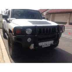 Steelcraft Automotive 06-12 H3/09-11 H3T BLACK 1PC GRILLE GUARD