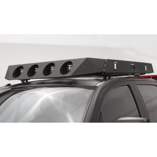 4 LIGHT ROOF RACK FACE PLATE MATTE BLACK