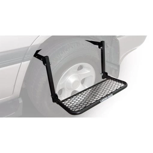 Rhino-Rack ROOF REACH WHEEL STEP - ADJUSTABLE HEIGHT AND WIDTH FITS MOST TIRES 1 ROOF REACH WHEEL STEP – ADJUSTABLE HEIGHT AND WIDTH FITS MOST TIRES