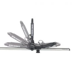 FOLDING J-CRADLE DESIGN WITH A UNIVERSAL MOUNT. INCLUDES STRAPS TO SEC