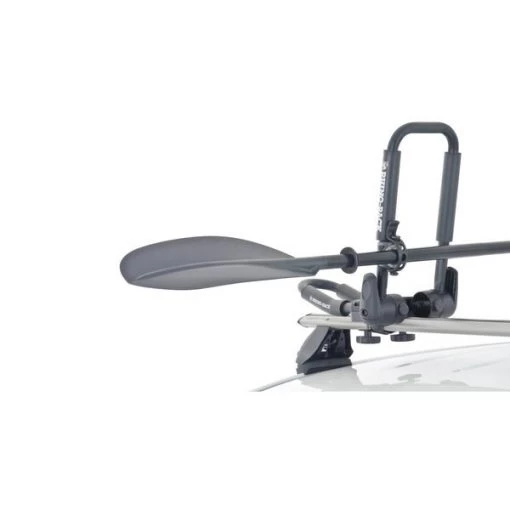 FOLDING J-CRADLE DESIGN WITH A UNIVERSAL MOUNT. INCLUDES STRAPS TO SEC