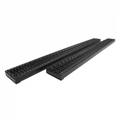 UNIVERSAL HD STANDARD CAB BLACK STEEL ROUGH STEP RUNNING BOARDS(BRACKE