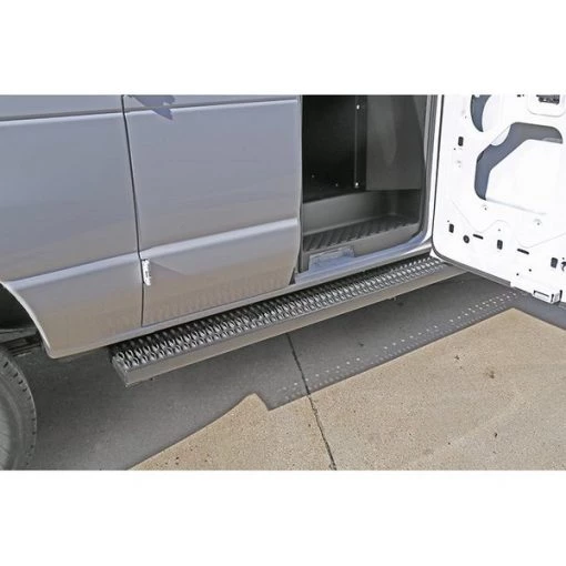 ROUGH STEP RUNNING BOARD ALUMINUM 90IN BOARD CREW CAB/VAN(brackets sol
