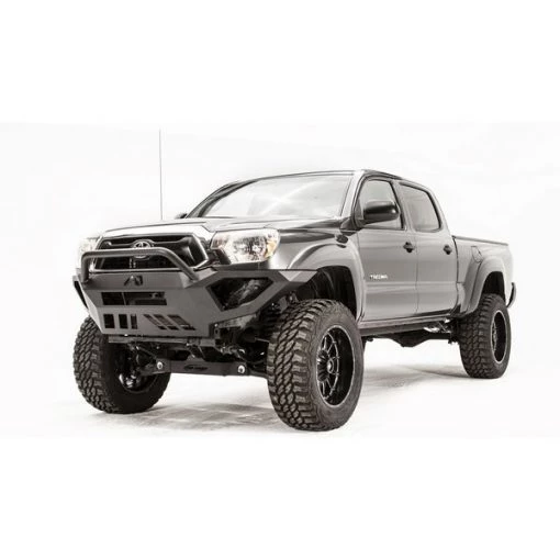 16-C TACOMA VENGEANCE FRONT BUMPER W/ PRE-RUNNER GUARD MATTE BLACK