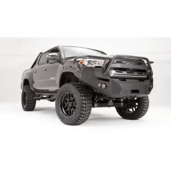 16-C TACOMA WINCH BUMPER W/ GRILL GUARD MATTE BLACK