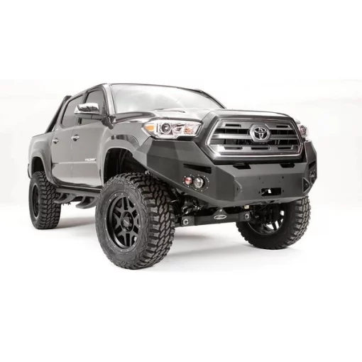 16-C TACOMA WINCH BUMPER W/ GRILL GUARD MATTE BLACK