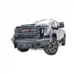 20-C SIERRA 2500/3500 BLACK STEEL ELITE FRONT BUMPER W/ FULL GRILL GUA