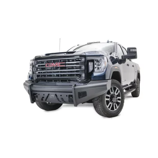 20-C SIERRA 2500/3500 BLACK STEEL ELITE FRONT BUMPER W/ FULL GRILL GUA