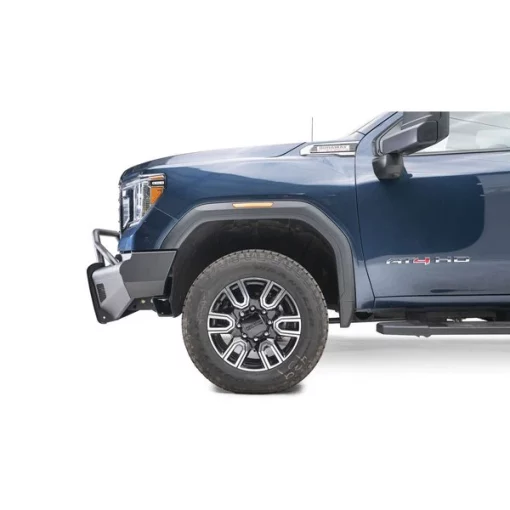 20-C SIERRA 2500/3500 BLACK STEEL ELITE FRONT BUMPER W/ FULL GRILL GUA