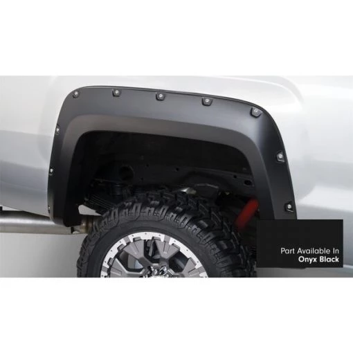 15-16 SIERRA 2500/3500 POCKET STYLE FENDER FLARES – ONYX BLACK (GBA)