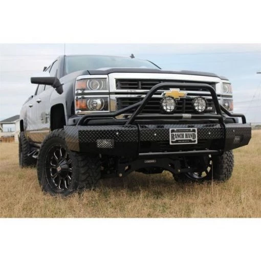14-15 SILVERADO 1500 SUMMIT BULLNOSE FRONT BUMPER BLACK