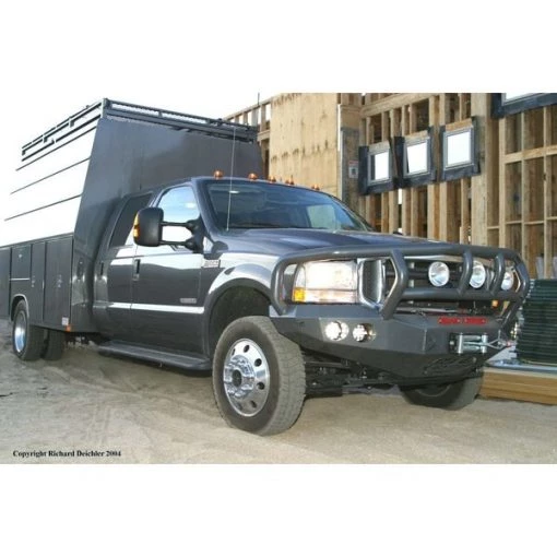 99-04 FORD SUPER DUTY FRONT STEALTH WINCH BUMPER, TITAN II GUARD, SATI