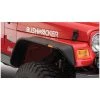 Bushwacker 97-06 WRANGLER TJ/04-06 UNLIMITED LJ FLAT STYLE FENDER FLARES - FRONT