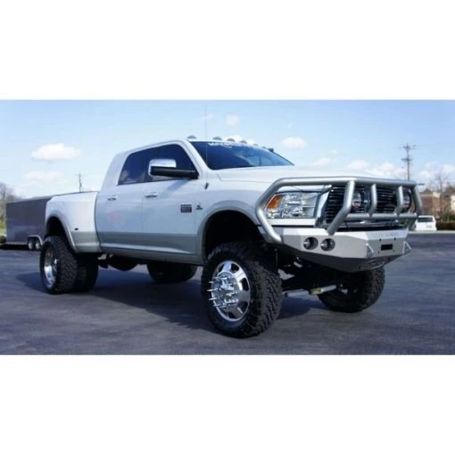 10-14 DODGE RAM HD FRONT STEALTH WINCH BUMPER, TITAN II GUARD, SATIN B