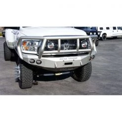 10-14 DODGE RAM HD FRONT STEALTH WINCH BUMPER, TITAN II GUARD, SATIN B