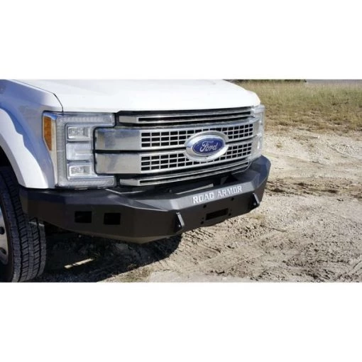 17-17 F250/F350 SUPER DUTY FRONT STEALTH WINCH BUMPER, SATIN BLACK