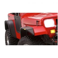 Bushwacker 87-95 JEEP WRANGLER YJ FLAT STYLE FENDER FLARES 3 87-95 JEEP WRANGLER YJ FLAT STYLE FENDER FLARES