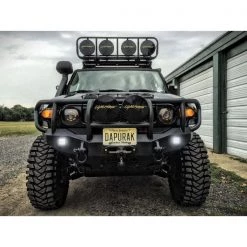 07-11 TOYOTA FJ CRUISER FRONT STEALTH WINCH BUMPER, TITAN GUARD, SATIN BLACK