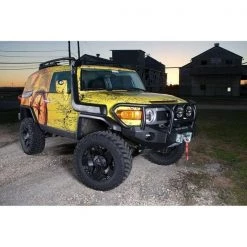 07-11 TOYOTA FJ CRUISER FRONT STEALTH WINCH BUMPER, TITAN GUARD, SATIN BLACK