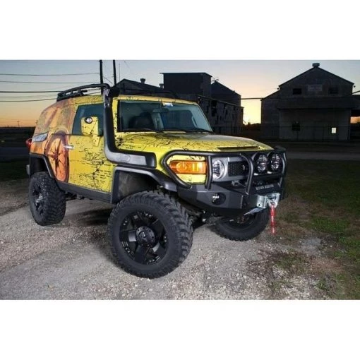07-11 TOYOTA FJ CRUISER FRONT STEALTH WINCH BUMPER, TITAN GUARD, SATIN BLACK