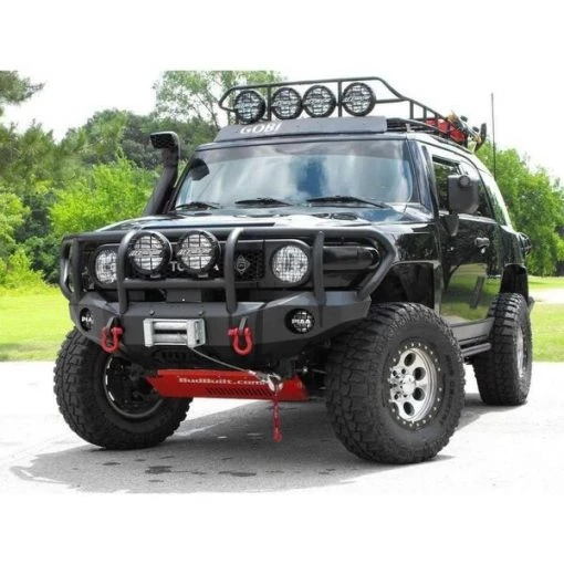 07-11 TOYOTA FJ CRUISER FRONT STEALTH WINCH BUMPER, TITAN GUARD, SATIN BLACK