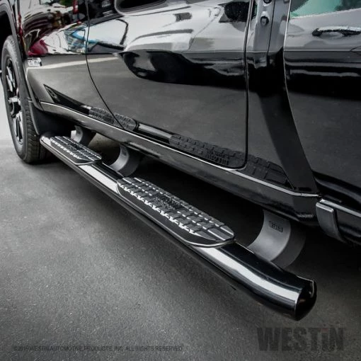 19-C SILVERADO/SIERRA 1500/20-C SILVERADO/SIERRA 2500/3500 DBL CAB BLACK PRO TRAXX 4 OVAL NERF BARS