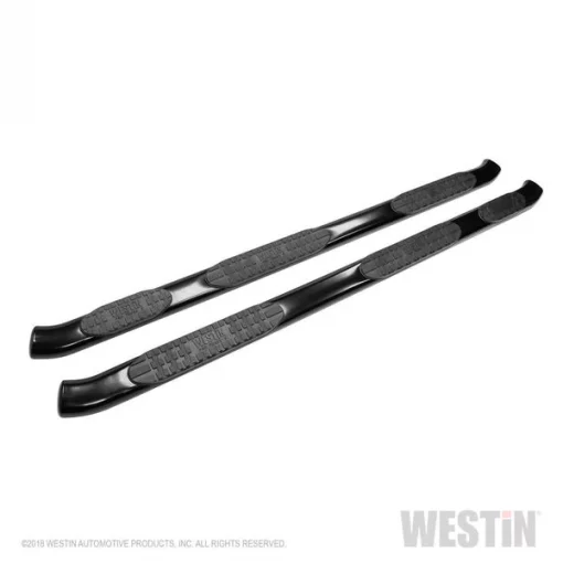 17-17 F250/350 SUPERCAB (6.75FT BED) BLACK PRO TRAXX 5 WTW OVAL NERF STEP BARS