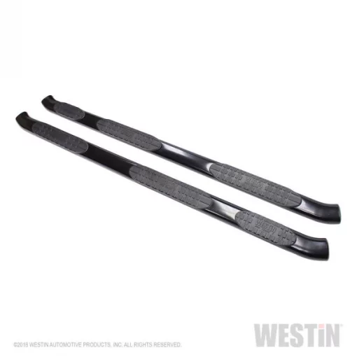 17-17 F250/350 SUPERCAB (6.75FT BED) BLACK PRO TRAXX 5 WTW OVAL NERF STEP BARS