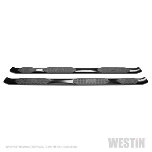 17-17 F250/350 SUPERCAB (6.75FT BED) BLACK PRO TRAXX 5 WTW OVAL NERF STEP BARS