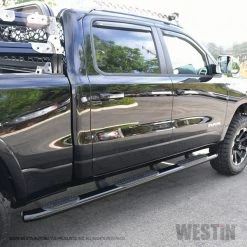 19-C RAM 1500 CREW CAB(EXCL.REBEL)(5.5FT BED)BLK PRO TRAXX 5 OVAL W2W NERF BARS
