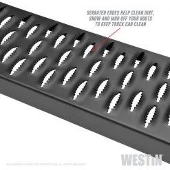 Westin Automotive TEXTURED BLACK RUNNING BOARDS 79 INCHES TEXTURED BLACK GRATE STEPS RUNNING BOARD (BRKT SOLD SEP) 5 TEXTURED BLACK RUNNING BOARDS 79 INCHES TEXTURED BLACK GRATE STEPS RUNNING BOARD (BRKT SOLD SEP)