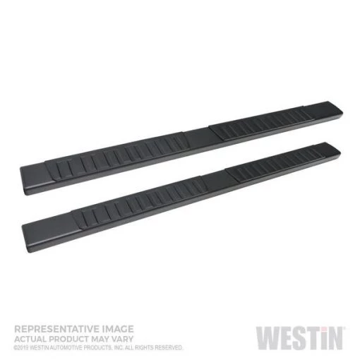 19-C SILVERADO/SIERRA 1500 DBL CAB BLACK R7 NERF BARS