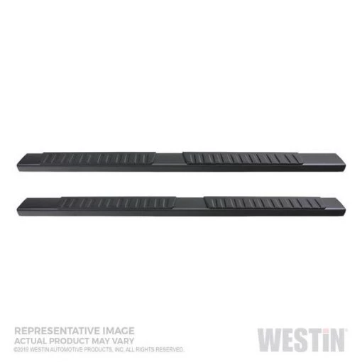 19-C SILVERADO/SIERRA 1500 DBL CAB BLACK R7 NERF BARS